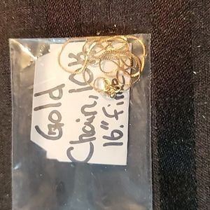 Gently loved beautiful 10K 16" necklace mint condition clasp is perfect no damag